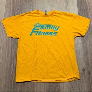 Nautilus Family Fitness Yellow T-Shirt size XL